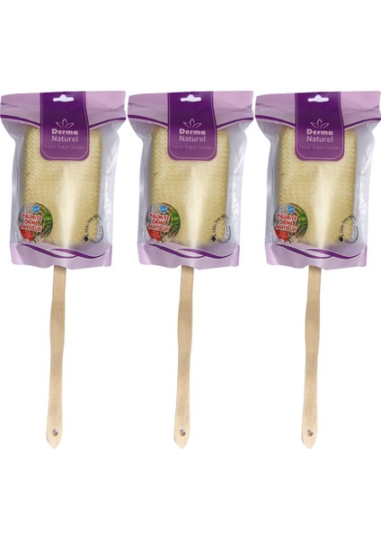 Palmiye Örme Sopalı Banyo Sırt Lifi (8*24CM) Ms-09 (3 Lü Set)