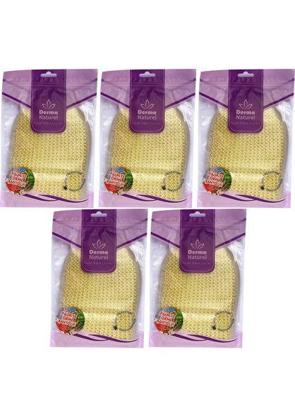 Palmiye Lifi Örme Banyo Eldiveni (15*24CM) Ms-04 (5 Li Set)