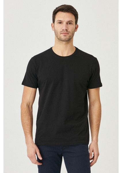 Slim Fit Dar Kesim Bisiklet Yaka 5'li Tişört Paketi