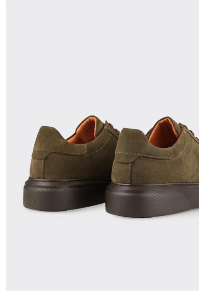 Haki Deri Erkek Günlük Ayakkabı indirimleri