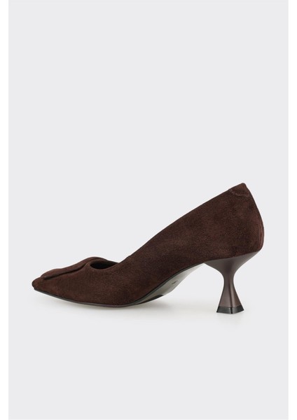 Kahve Deri Kadın Stiletto modelleri
