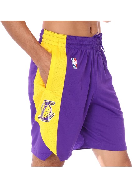 Los Angeles Lakers Nba Practice 18 Erkek Mor Basketbol Şortu AJ5077-504