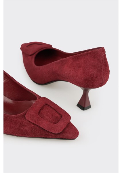 Bordo Deri Kadın Stiletto fırsatları