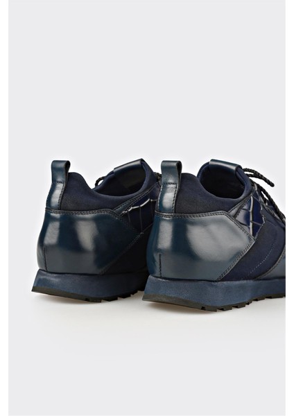 Lacivert Deri Erkek Günlük Ayakkabı indirimleri