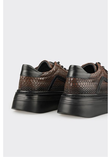 Kahve Deri Erkek Spor Ayakkabı indirimleri