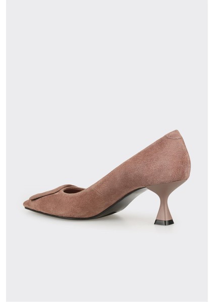 Vizon Deri Kadın Stiletto modelleri