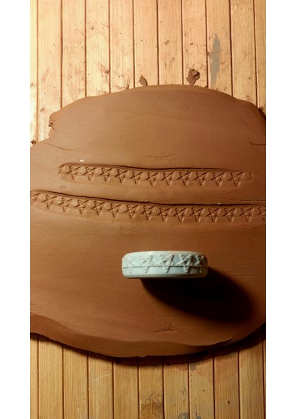 1,5 cm Desen 5 cm Çap Doku Rulosu-Doku Kil Tekerleği 12 fiyatları