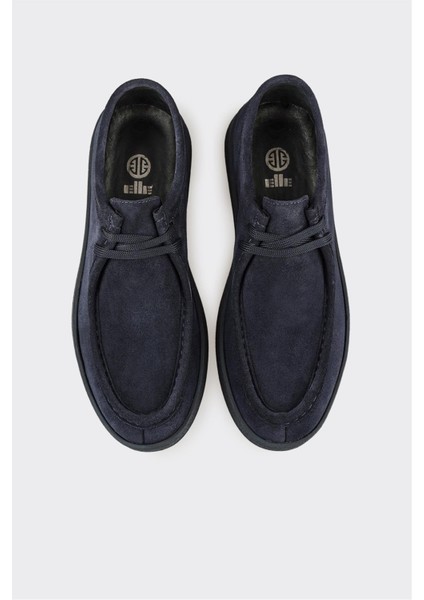 Lacivert Deri Erkek Spor Ayakkabı fırsatları