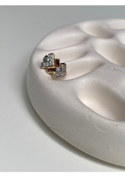 Ithal Vip Bordo Mine Detay Zirkon Taşlı Kıkırdak Küpe fiyatları