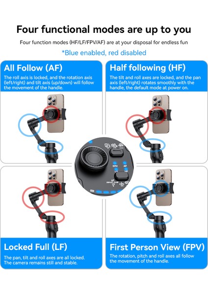 SF27 360 Derece Ayarlanabilir Tripodlu Bt Selfie Gimbal fırsatları