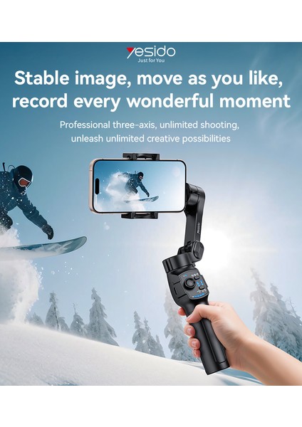 SF27 360 Derece Ayarlanabilir Tripodlu Bt Selfie Gimbal