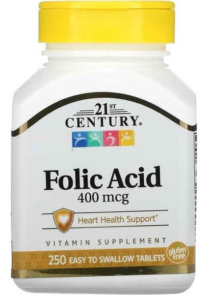 Folik Asid 400 Mcg, 250 Yutulması Kolay Tablet