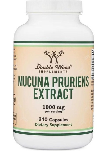 Mucuna Puriens Extract 1000MG 210 Veg. Kapsül.usa Vers.