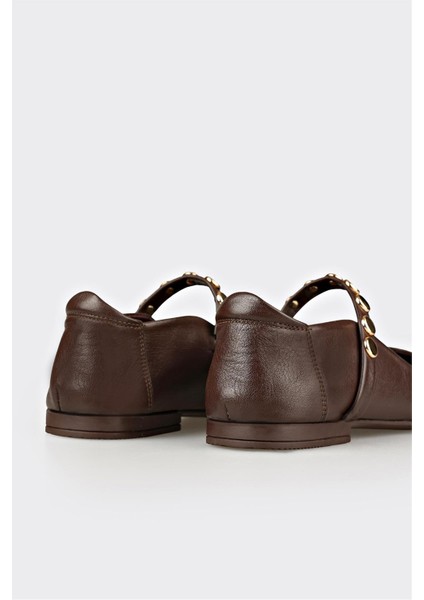 Kahve Deri Kadın Günlük Ayakkabı indirimleri