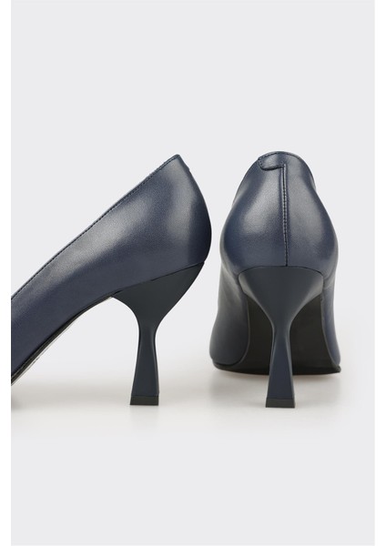 Lacivert Deri Kadın Stiletto fırsatları