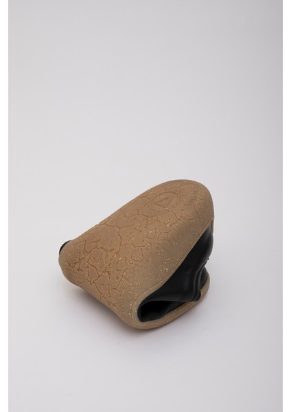 1383 V-Barefoot Comfort Deri Kadın Ayakkabı Siyah