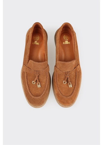 Taba Deri Kadın Günlük Ayakkabı fırsatları