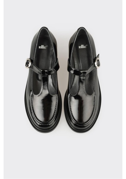 Siyah Deri Kadın Günlük Ayakkabı fırsatları