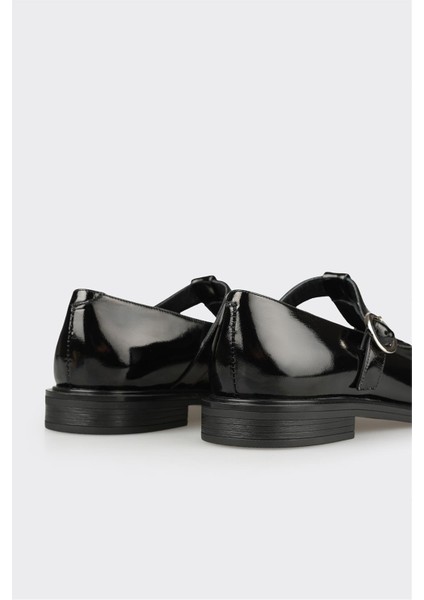 Siyah Deri Kadın Günlük Ayakkabı indirimleri