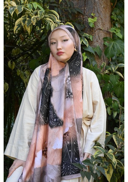 Comfy Aura Desen Şal - Bej indirimleri