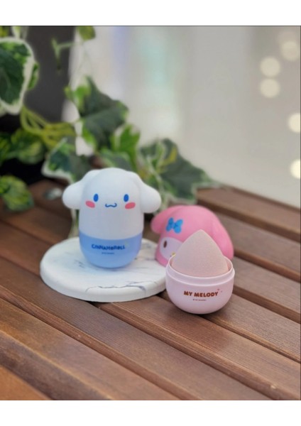 Sanrio Lisanslı Çantalı Makyaj Süngeri Cinnamoroll My Melody modelleri
