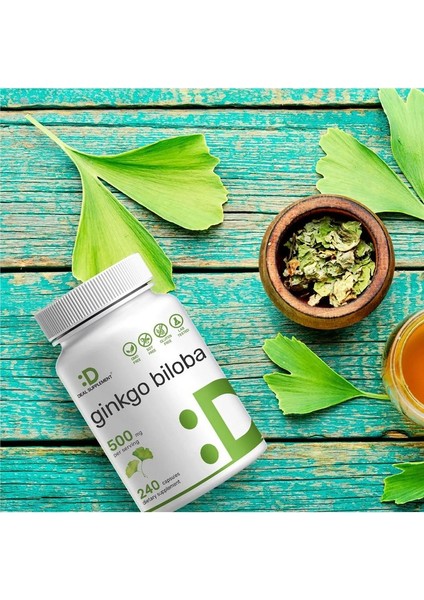 Ginkgo Biloba 500MG Per Serving, 240 Capsules indirimleri