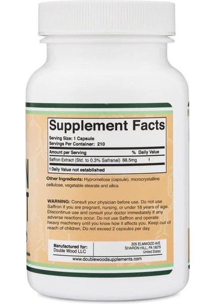 Saffron Extract 88,5 Mg 210 Veg.kapsül.usa Vers. modelleri