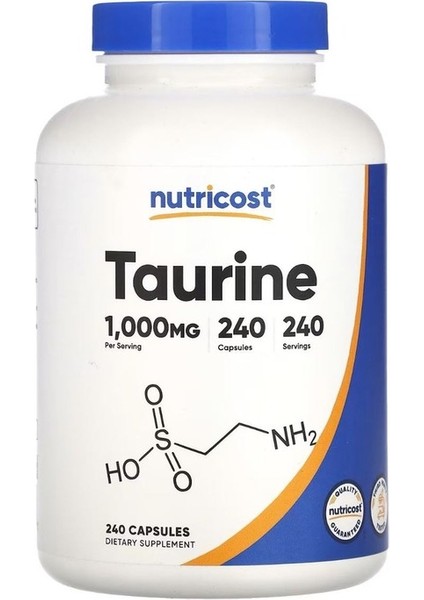 Taurine 1000 Mg 240 Kapsül