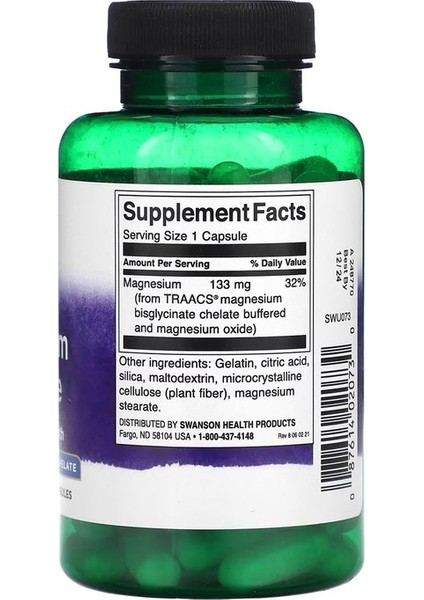 Albion, Magnezyum Glisinat, 133 Mg, 90 Kapsül Usa Menşei.dmmedicine'den fiyatları