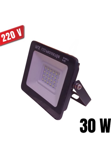 30W LED Projektör 220V – IP65 Su Geçirmez, Alüminyum Kasa, Endüstriyel & Bahçe Aydınlatma