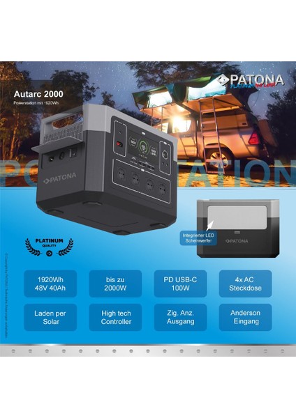9983 Platinum Autarc 2000W Powerstation fırsatları