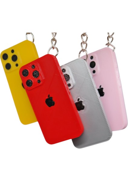 Mini iPhone Tasarımlı Anahtarlıklar (4’lü Paket)