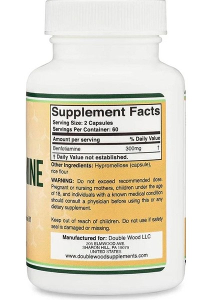 Benfotiamine - 300 Mg 120 Kapsül fiyatları