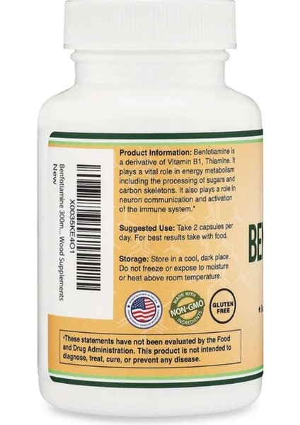 Benfotiamine - 300 Mg 120 Kapsül modelleri