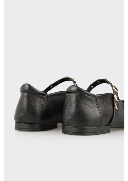 Siyah Deri Kadın Günlük Ayakkabı indirimleri