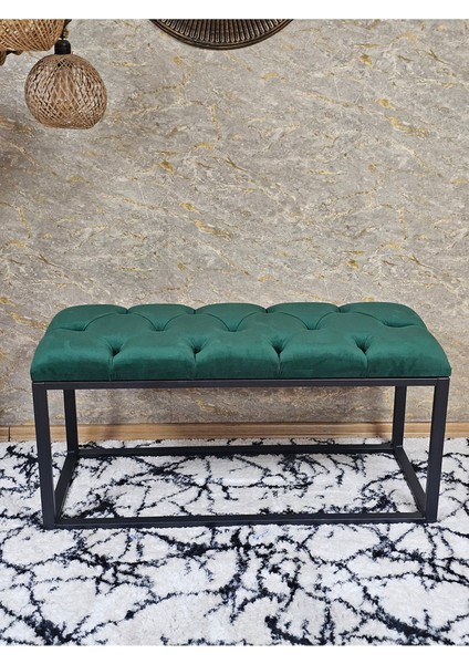 Siyah Boyalı Diktörtgen 100 cm x 40 cm Oturak Puf - Bench - Makyaj Oturağı - Oturak Yeşil Renk 100 x 40 Boyut/ebat fırsatları