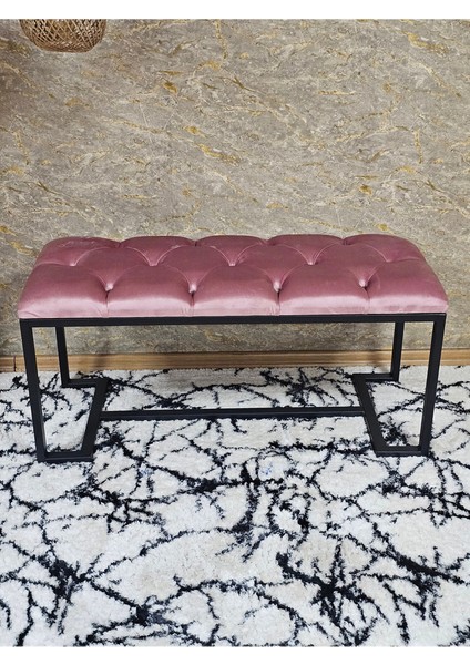 Siyah Boyalı - L - Ayaklı 100 cm x 38 cm Oturak - Bench - Makyaj Taburesi - Makyaj Oturak Pembe Renk 100 x 40 Boyut/ebat fırsatları