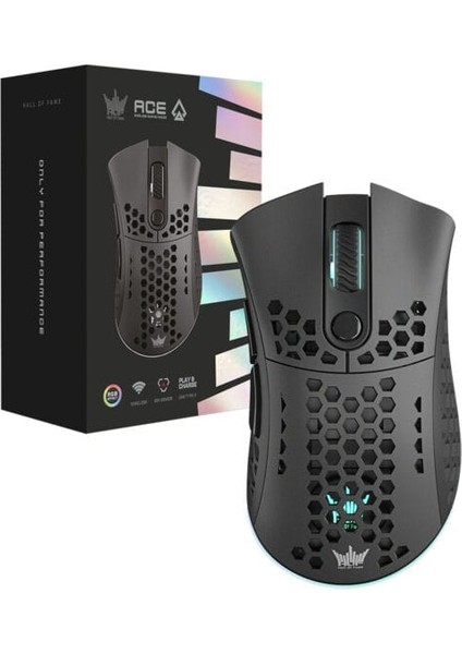 Hof Ace M2 Black Argb Kablosuz Gaming Mouse (G-MGHM2P708RG2BB-GXLG)