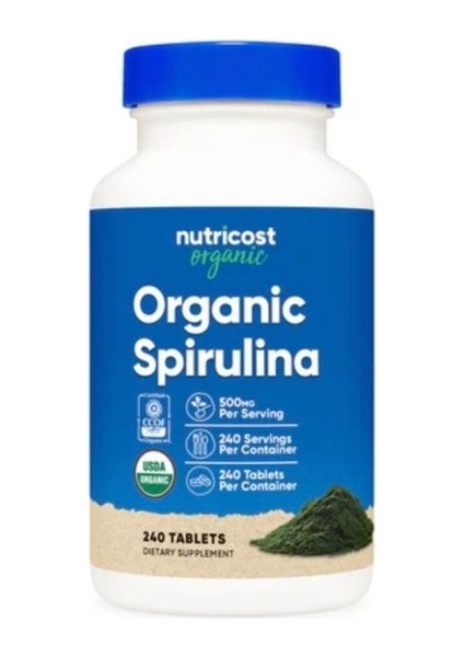 Spirulina Tablets (Organic) (500 Mg) (240 Tablets)