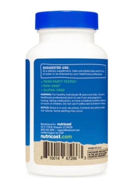 Spirulina Tablets (Organic) (500 Mg) (240 Tablets) fiyatları