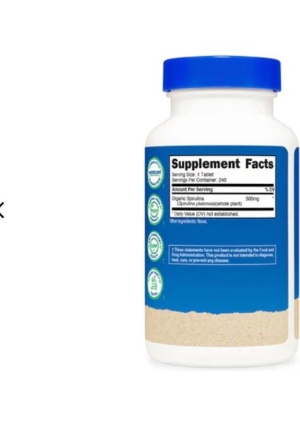 Spirulina Tablets (Organic) (500 Mg) (240 Tablets) modelleri