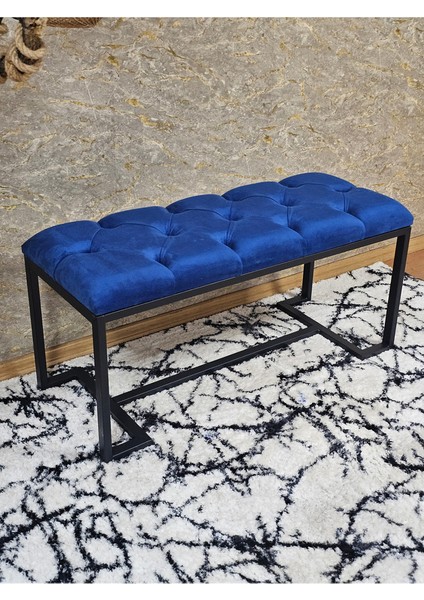 Siyah Boyalı - L - Ayaklı 100 cm x 38 cm Oturak - Bench - Makyaj Taburesi - Makyaj Oturak Mavi Renk 100 x 40 Boyut/ebat fiyatları