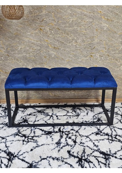 Siyah Boyalı Diktörtgen 100 cm x 40 cm Oturak Puf - Bench - Makyaj Oturağı - Oturak Mavi Renk 100 x 40 Boyut/ebat fırsatları