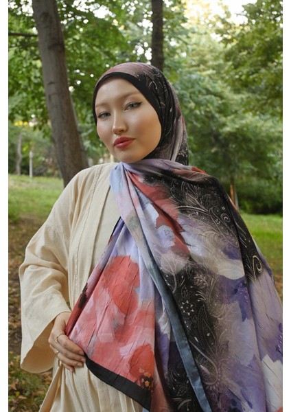 Comfy Aura Desen Şal - Siyah