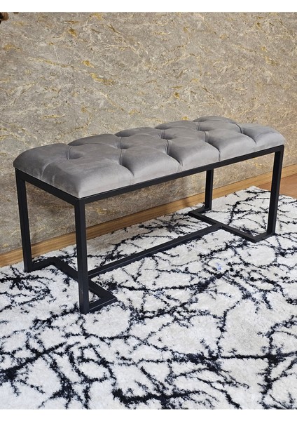 Siyah Boyalı - L - Ayaklı 100 cm x 38 cm Oturak - Bench - Makyaj Taburesi - Makyaj Oturak Gri Renk 100 x 40 Boyut/ebat fiyatları