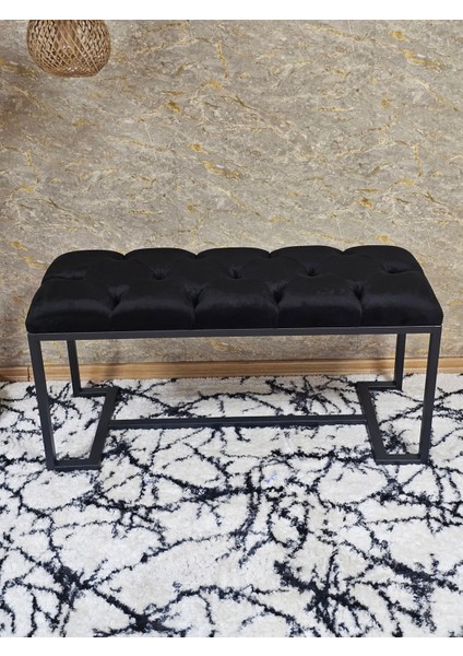 Siyah Boyalı - L - Ayaklı 100 cm x 38 cm Oturak - Bench - Makyaj Taburesi - Makyaj Oturak Siyah Renk 100 x 40 Boyut/ebat fırsatları