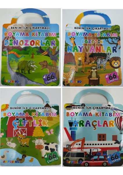 Çantalı Boyama Kitabı 4' Lü Set
