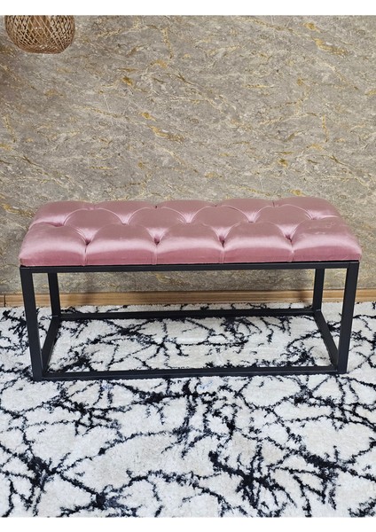Siyah Boyalı Diktörtgen 100 cm x 40 cm Oturak Puf - Bench - Makyaj Oturağı - Oturak Pembe Renk 100 x 40 Boyut/ebat fırsatları