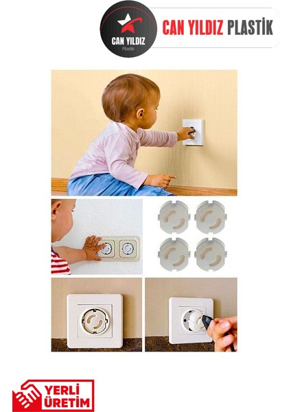 Priz Kapağı, Bebek ve Çocuk Güvenlik Koruma Piriz Kapatıcı, Priz Koruyucu - 18 Adet modelleri