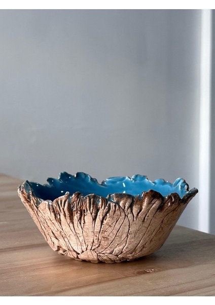 Doğanın Izleri Serisi El Yapımı Seramik Kase